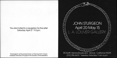 John Sturgeon announcement, 1979