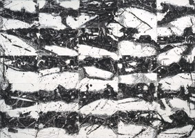 Landscape No. 94, 1989 - 90 / 
pencil, charcoal, shellac on paper & board / 
82 1/2 x 69 3/4 in (209.6 x 177.2 cm)
