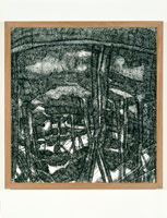 Landscape No. 59, 1987 / 
black ink, pencil, charcoal, shellac and gouache / 
39 x 36 in [99.1 x 91.4 cm]