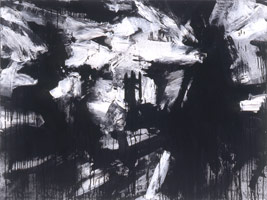 Landscape No. 327, 1996 - 97 / 
ink, acrylic & shellac on canvas / 
36 x 48 in (91.4 x 121.9 cm)