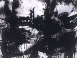Landscape No. 323, 1996 - 97 / 
ink, acrylic & shellac on canvas / 
36 x 48 in (91.4 x 121.9 cm)