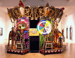 The Merry-Go-World or Begat By Chance and the Wonder Horse Trigger, 1988 - 92 / 
mixed media tableau / 
115 x 184 in diameter (292.1 x 467.4 cm diameter)