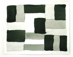 Sean Scully / 
Robe 9.3.02, 2002 / 
watercolor on paper / 
30 x 22 in. (76.2 x 55.9 cm) (fr)