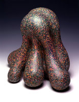Ken Price / 
It, 2003 / 
acrylic on fired ceramic / 
16 1/2 x 18 x 15 1/2 in (41.9 x 45.7 x 39.4 cm)