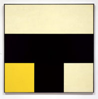Frederick Hammersley / 
Love me, love my dog, 1972 / 
oil on linen / 
45 x 45 in. (114.3 x 114.3 cm)