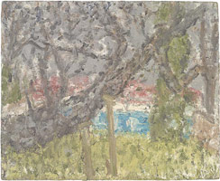 Cherry Tree, with Diesel, 2004 - 2005 / 
      oil on board / 
      36 1/4 x 44 1/2 in. (92 x 113 cm) / 
      Private collection
      