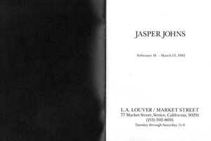 Marcel Duchamp, Jasper Johns announcement booklet, 1982 