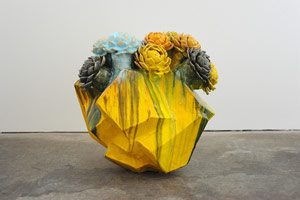 Matt Wedel / 
Flower tree, 2013 / 
ceramic / 
20 x 20 x 20 in. (50.8 x 50.8 x 50.8 cm)