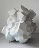 Matt Wedel / 
rock, 2010 / 
fired clay and glaze / 
37 x 37 x 28 in (94 x 94 x 71.1 cm)
