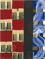 Derroteros, 1994 / 
mixed media on canvas / 
24 x 18 in (60.9 x 45.7 cm) / 
Private collection
