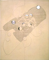 Domenico Bianchi / 
Untitled, 2002 / 
palladio and wax on fiberglass / 
80 1/4 x 64 1/2 in (204 x 164 cm)
