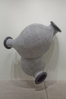 Peter Shelton / 
twobiglobe, 2011 / 
mixed media, fiberglass / 
68 x 75 x 38 in (172.7 x 190.5 x 96.5 cm)