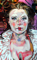 Rebecca Campbell / 
Fool, Seer, MFA Grad (Christy), 2011 / 
oil on canvas / 
29 x 48 in. (73.7 x 121.9 cm)