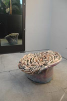 Richard Deacon / 
Flower B, 2004 / 
      glazed ceramic  / 
      33 1/8 x 37 x 44 1/8 in. (84 x 94 x 112 cm) / 
       