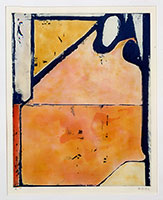 Richard Diebenkorn / Blue Loop A.P., 1980 / aquatint in colors / 30 1/8 x 23 3/8 in (76.5 x 58.9 cm)