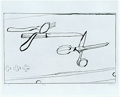 Richard Diebenkorn / 
#27, 1965 / 
from 41 Etchings Drypoints / 
14 3/4 x 17 3/4 in (37.5 x 45.1 cm)