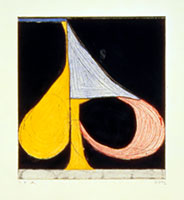 Richard Diebenkorn / Tri-Color Spade, 1982 / etching / 23 x 18 in