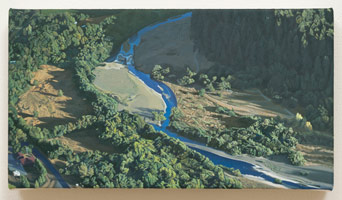 Sandra Mendelsohn Rubin / 
Riverbed, 2014 / 
oil on polyester / 
5 1/2 x 10 in. (14 x 25.4 cm) / 
Private collection