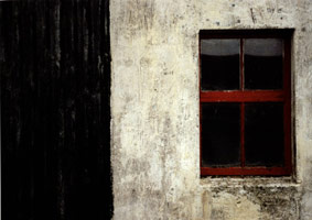 Sean Scully / 
Scotland II Red Window ed. 2/6, 1990 / 
cibachrome on aluminum / 
24 x 36 in (61 x 91.4 cm)