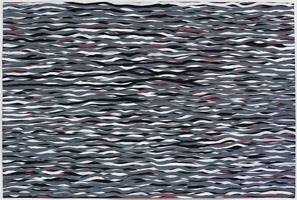 Sol LeWitt / 
Horizontal Lines of Color, 2005 / 
gouache on paper / 
40 1/4 x 60 in. (102.2 x 152.4 cm)