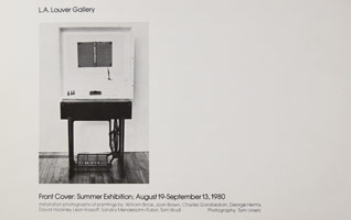 Summer Exhibition Part II announcement, 1980