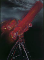 Terry Allen / 
Telescope, 2003 / 
pastel on paper / 
30 1/2 x 22 1/2 in (77.5 x 57.2 cm)