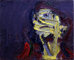 Frank Auerbach / Head of JYM, 1978 / oil on board / 14 1/2 x 18 in (36.8 x 45.7 cm)