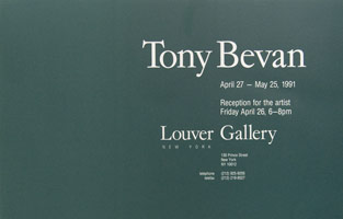 Tony Bevan announcement, 1991