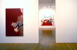 Tony Bevan installation photography, 1989