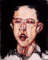 Head (PP9235), 1992 / 
acrylic & charcoal on paper / 
15 3/4 x 12 3/4 in (uf) (40 x 32.4 cm)