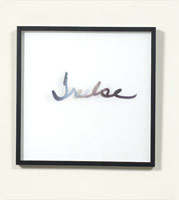 Nancy Reddin Kienholz / 
True - False, April
        2, 2007 / 
        lenticular (mixed media) / 
        18 x 18 in. (45.7 x 45.7 cm)
