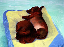 David Hockney: <br>Some Very Large New Paintings<BR>with Twenty-Five Dogs Upstairs<BR>and Some Drawings of Friends 