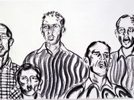 Tony Bevan: The Meeting and Other Recent Paintings 