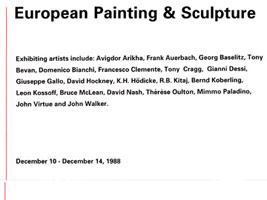 European Painting and Sculpture