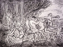 After Nicolas Poussin: New Etchings by Leon Kossoff