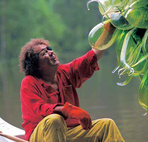 Portrait of Dale  Chihuly. Photo: Russell Johnson.