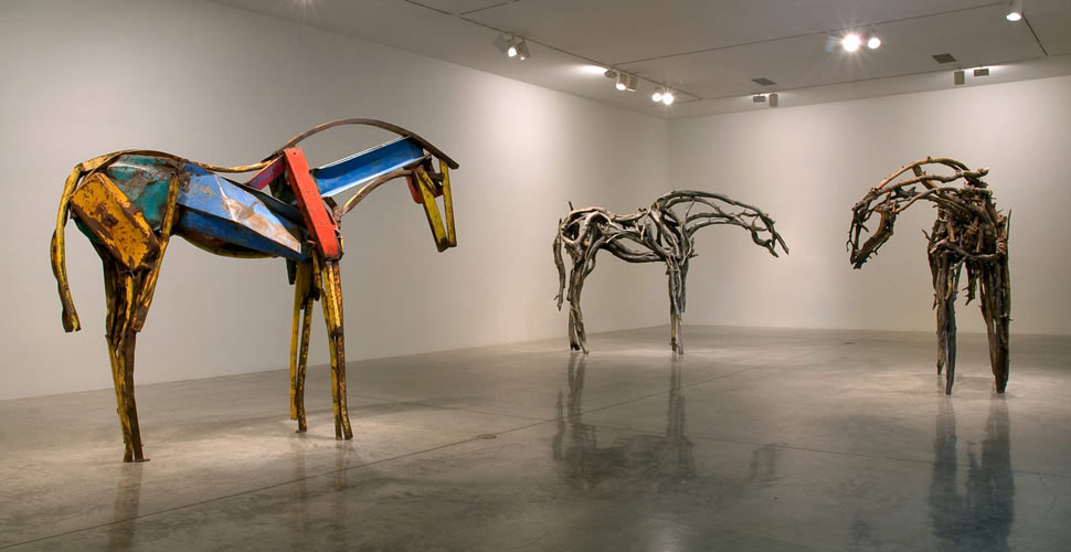 Installation photography, Deborah Butterfield