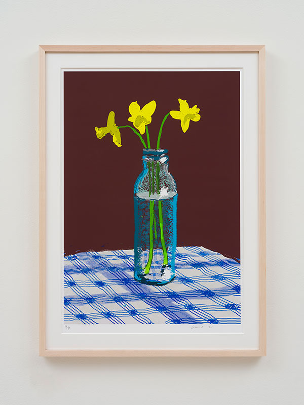 Flower Paintings David Hockney David Hockney Mount Fuji With Flowers