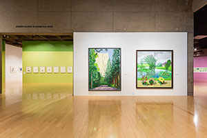 Installation photography / 
David Hockney: Perspective Should Be Reversed / 
Prints from the Collections of Jordan D. Schnitzer and His Family Foundation / 
Photo credit: Palm Springs Art Museum