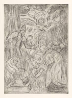 From Veronese: The Consecration of Saint Nicholas - No 2, 1990  / 
        etching  / 
        29 7/8 x 22 1/2 in (75.5 x 57 cm)
