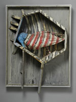 Edward Kienholz / 
The U.S. Duck, or Home from the Summit, 1960 / construction / 26 7/16 x 21 1/4 x 6 in (67.2 x 54 x 15.2 cm) / 
Los Angeles County Museum of Art, Michael and Dorothy Blankfort Bequest