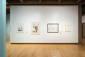 Installation photography / 
David Hockney: Perspective Should Be Reversed / 
Prints from the Collections of Jordan D. Schnitzer and His Family Foundation / 
Photo credit: Palm Springs Art Museum