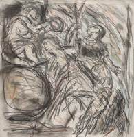 From Veronese: Allegory of Love IV / 
chalks on paper  / 
Paper: 23 x 22 in (58.4 x 55.9 cm)  / Framed: 32 x 30 3/4 in (81.3 x 78.1 cm)