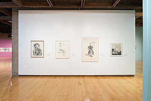 Installation photography / 
David Hockney: Perspective Should Be Reversed / 
Prints from the Collections of Jordan D. Schnitzer and His Family Foundation / 
Photo credit: Palm Springs Art Museum