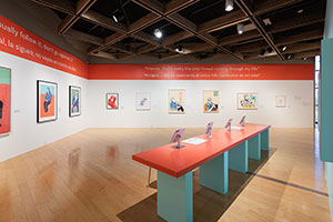 Installation photography / 
David Hockney: Perspective Should Be Reversed / 
Prints from the Collections of Jordan D. Schnitzer and His Family Foundation / 
Photo credit: Palm Springs Art Museum