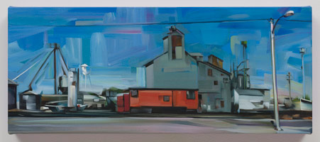 Rebecca Campbell / 
Rupert Junction, 2013 / 
oil on canvas / 
12 x 29 in. (30.5 x 73.7 cm)