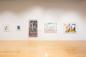 Installation photography / 
David Hockney: Perspective Should Be Reversed / 
Prints from the Collections of Jordan D. Schnitzer and His Family Foundation / 
Photo credit: Palm Springs Art Museum