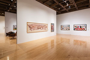 Installation photography / 
David Hockney: Perspective Should Be Reversed / 
Prints from the Collections of Jordan D. Schnitzer and His Family Foundation / 
Photo credit: Palm Springs Art Museum