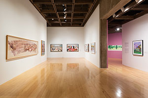 Installation photography / 
David Hockney: Perspective Should Be Reversed / 
Prints from the Collections of Jordan D. Schnitzer and His Family Foundation / 
Photo credit: Palm Springs Art Museum