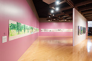 Installation photography / 
David Hockney: Perspective Should Be Reversed / 
Prints from the Collections of Jordan D. Schnitzer and His Family Foundation / 
Photo credit: Palm Springs Art Museum